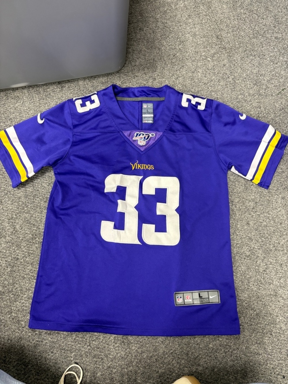 Nike Kids Minnesota Vikings Purple #33 Football Jersey